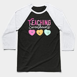 Teaching Sweethearts Teachers Valentines Day Baseball T-Shirt